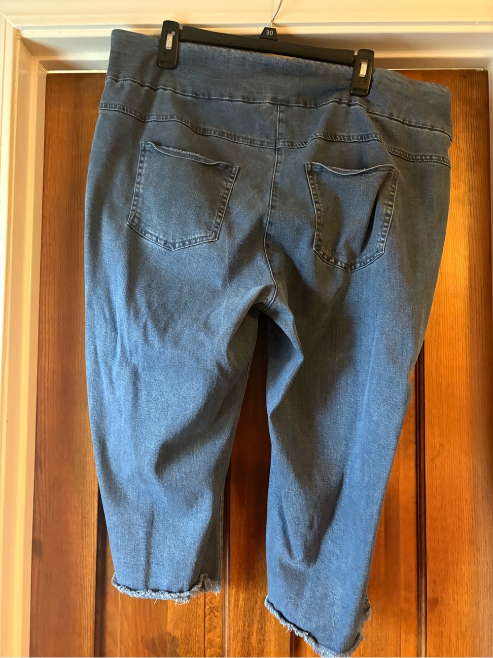 Ruby Rd. Blue Cropped Stretch Denim Jeans - Picture 2 of 2